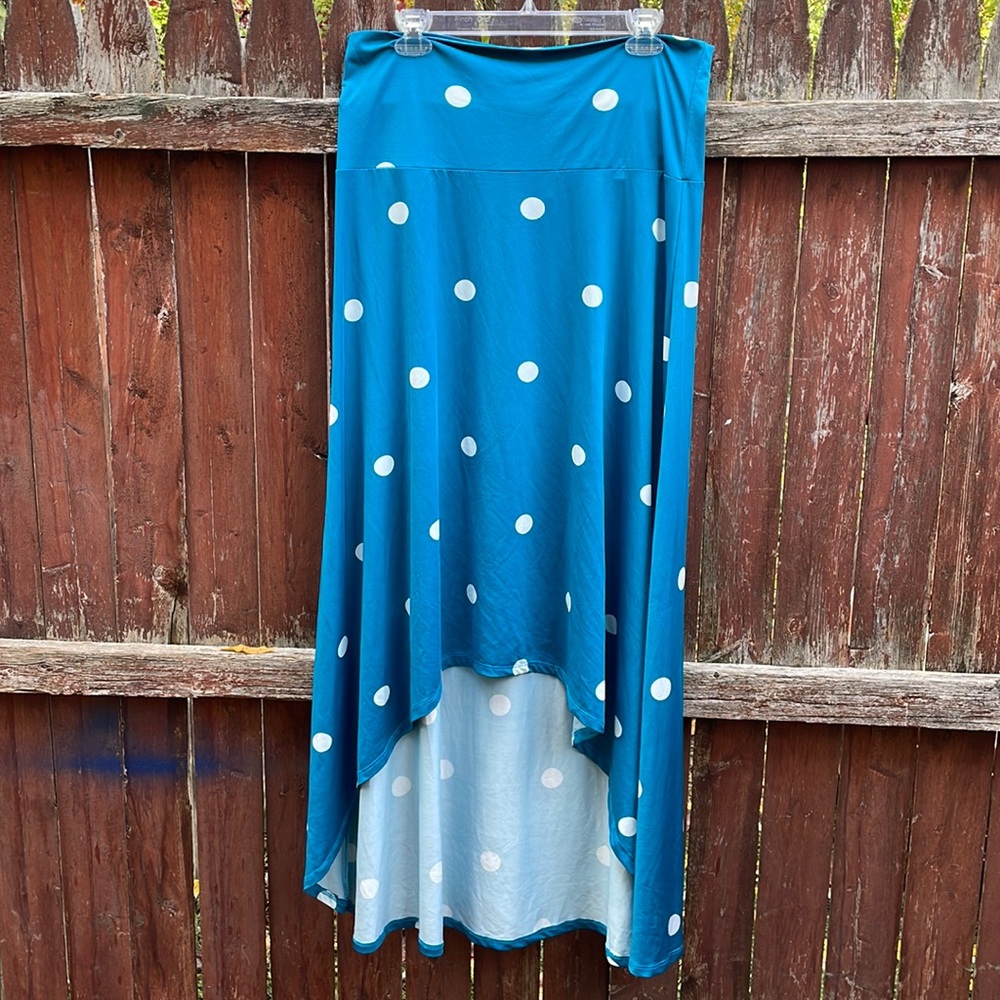 LuLaRoe Olivia high low maxi skirt | size XL